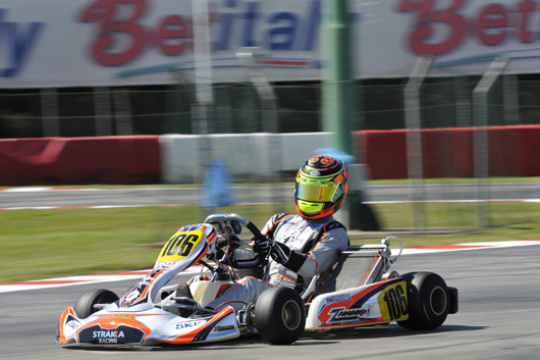 The first leaders of the European CIK-FIA KF & KFJ Championship