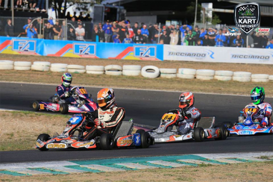 Grant holds the fort for Kiwi karters at Puckapunyal