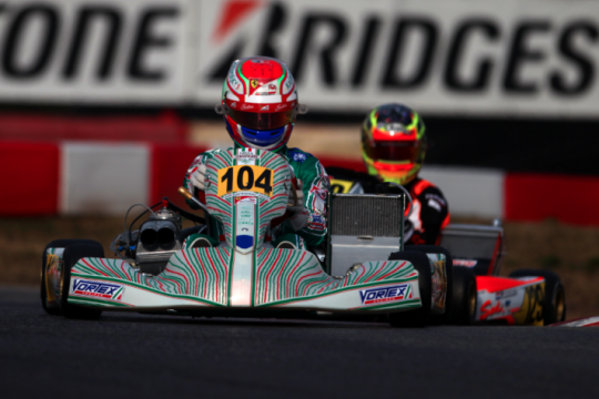 Antonio Fuoco in green colours for the Winter Cup