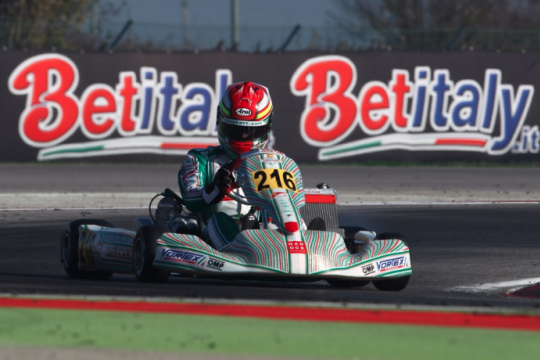 Tony Kart on podium in the last round of the WSK Final Cup