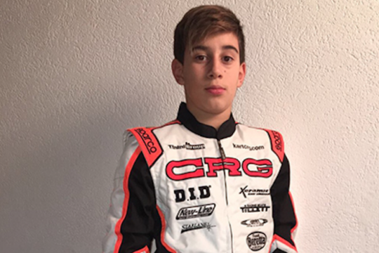 Enzo Trulli with CRG in 2018 for his debut in international races