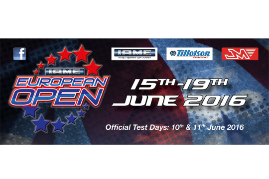 IAME European Open - Draft Timetable Released