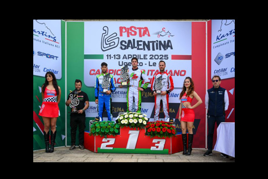 The first winners of season 2025 of the Italian ACI Karting Championship