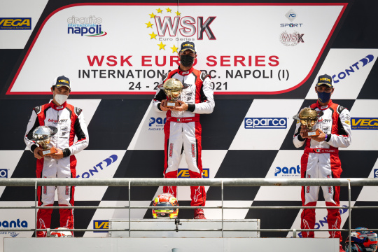 Another triple win in the 2021 WSK Euro Series