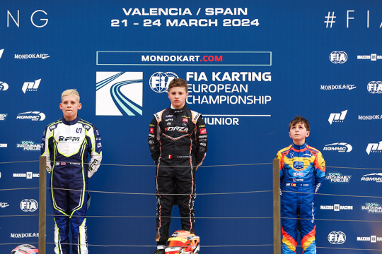 FIA European Round 1 in Valencia: Gomez nailed it in OK. Van Langendock confirms as No.1 in OKJ