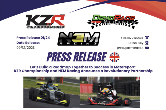 DEMORACE s.s.d. a R.L. and NEM Racing ASD have signed a two-year partnership