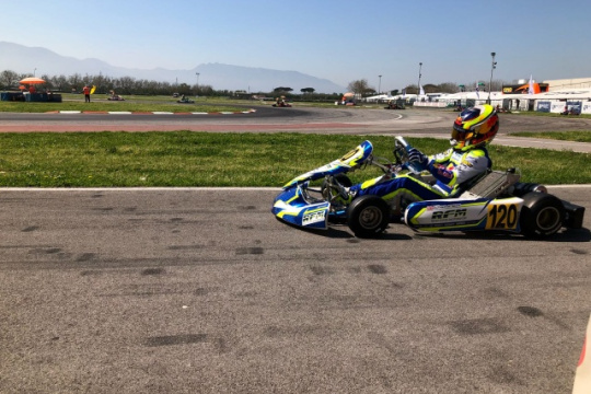 Kart Grand Prix of Italy - Saturday: Thompson dominant in OK, Aron shined in OKJ