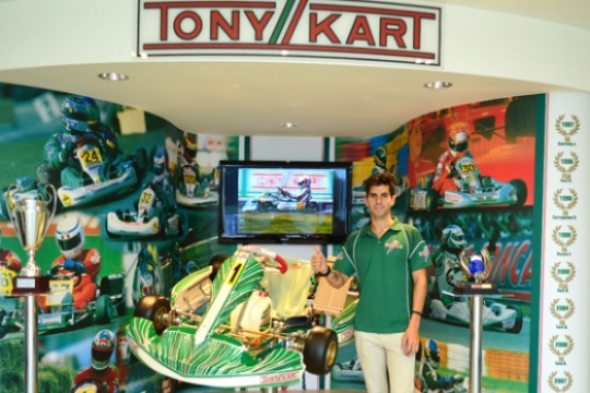 Alguersuari at the World Championship in KZ with Tony Kart Racing Team