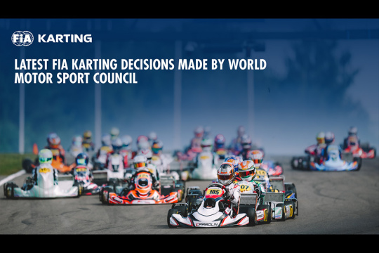 Latest FIA Karting Decisions Taken by World Motor Sport Council