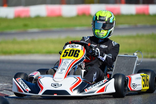 Luca Bosco is back on track for the KZ2 European Championship
