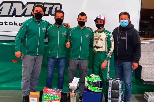 Podium for Gamoto Kart at the Margutti Trophy