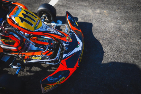 Pedro Hiltbrand and Maceo Capietto are the first polemen of the FIA Karting European Championship 2019.