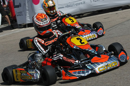 In Sarno for the third round of the Wsk Euro Series. In KZ1, Verstappen arrives with a 100 point lead