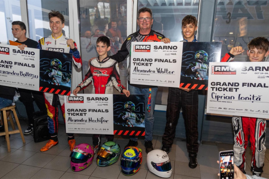 Finish flag for 2024 Rotax competitions in Romania.