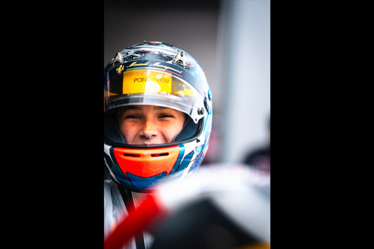 Julia Angelard narrowly misses the FIA Karting World Cup final